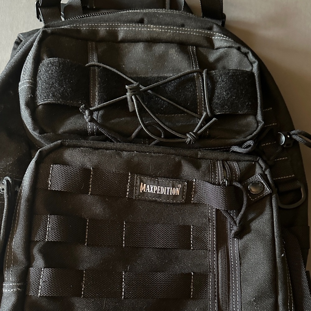 Maxpedition Charcoal Adventure Backpack Kodiak Gear Slinger - Picture 4 of 5